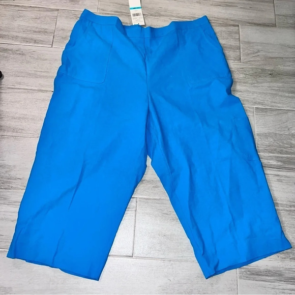 Alfred Dunner Peacock Calypso Cotton Classic Fit Capri, Women’s Size 16 Petite - Picture 1 of 6